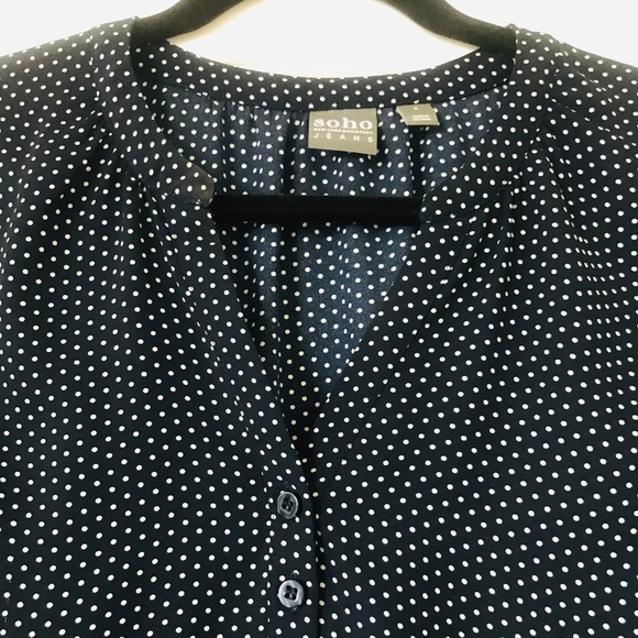 Blue polka dot top - New York & company - Picture 3 of 3